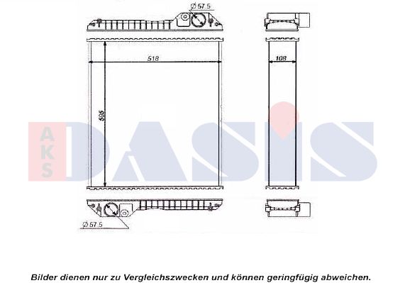 AKS DASIS Radiaator,mootorijahutus 440596N